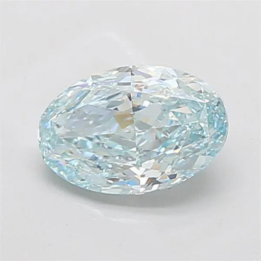 2.21ct Oval Lab Grown Diamond (Colour Fancy Intense Blue, Clarity VS1, IGI Certified)