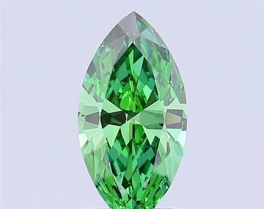 2.32ct Marquise Lab Grown Diamond (Colour Fancy Vivid Green, Clarity VS1, IGI Certified)