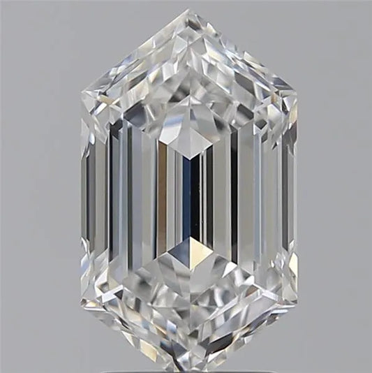 2.49ct Hexagonal Lab Grown Diamond (Colour E, Clarity VVS1, IGI Certified)