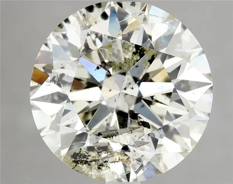 2.50ct Round Natural Diamond (Colour K, Clarity I1, Cut EX, IGI Certified)