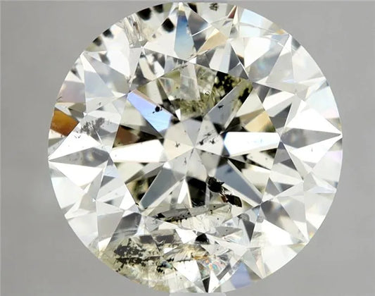 2.50ct Round Natural Diamond (Colour K, Clarity I1, Cut EX, IGI Certified)