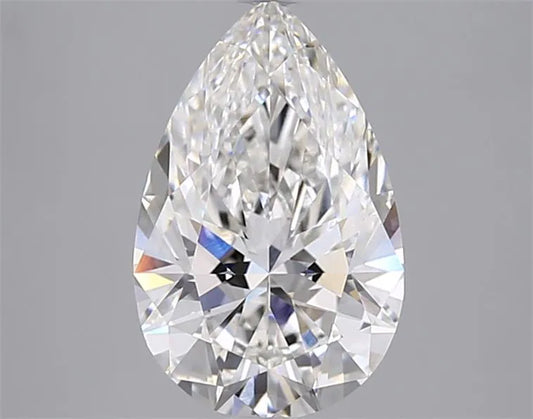 2.52ct Pear Lab Grown Diamond (Colour G, Clarity VVS2, IGI Certified)