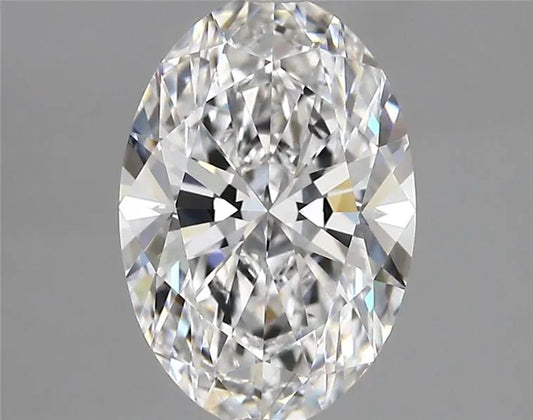 2.60ct Oval Lab Grown Diamond (Colour D, Clarity VVS2, IGI Certified)