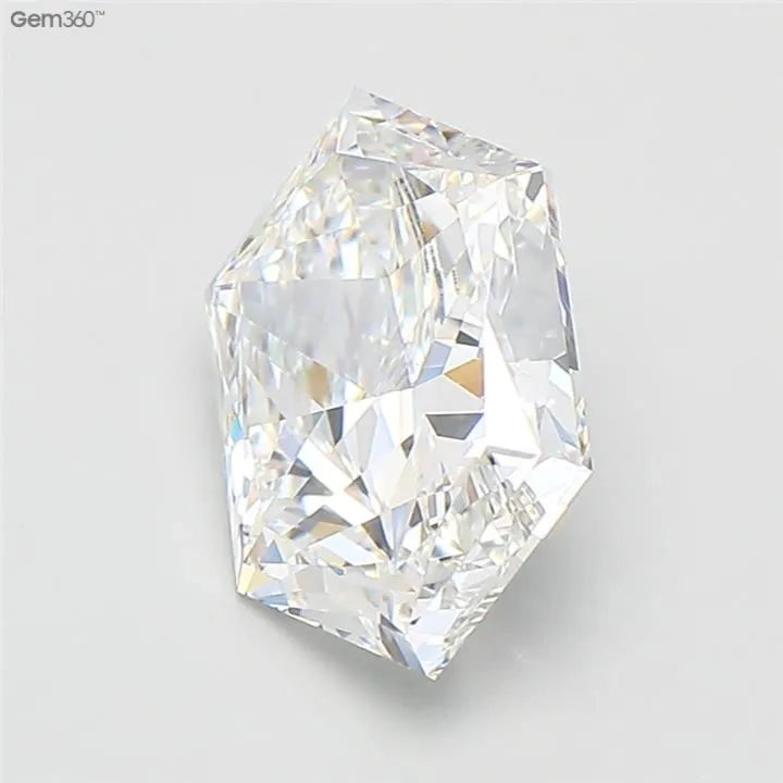 2.71ct Hexagonal Lab Grown Diamond (Colour E, Clarity VVS2, IGI Certified)