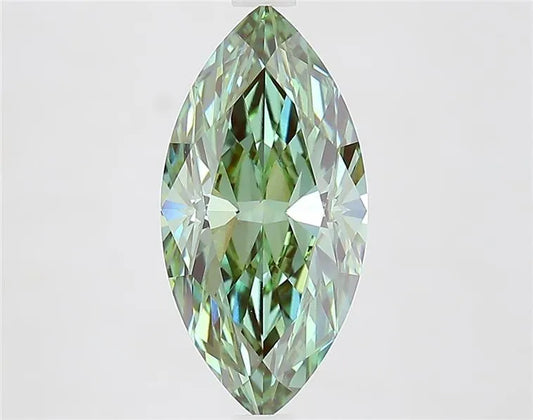 2.73ct Marquise Lab Grown Diamond (Colour Fancy Vivid Green, Clarity VVS2, IGI Certified)