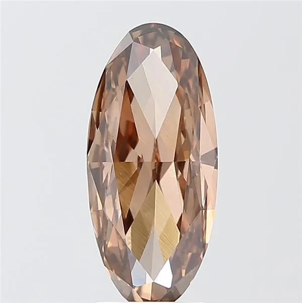 2.79ct Oval Lab Grown Diamond (Colour Fancy Brown, Clarity VVS2, IGI Certified)