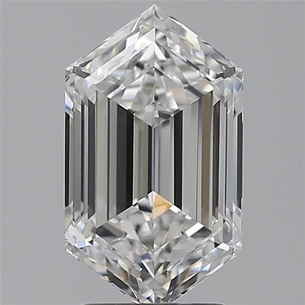 2.86ct Hexagonal Lab Grown Diamond (Colour D, Clarity IF, IGI Certified)
