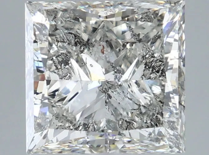 2.91ct Princess Natural Diamond (Colour H, Clarity I1, Cut VG, IGI Certified)
