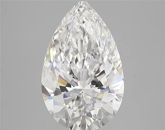 2.97ct Pear Lab Grown Diamond (Colour D, Clarity VVS2, IGI Certified)