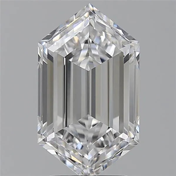 2.98ct Hexagonal Lab Grown Diamond (Colour D, Clarity IF, IGI Certified)