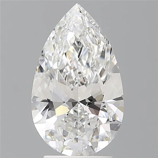 2.98ct Pear Lab Grown Diamond (Colour E, Clarity VVS2, IGI Certified)