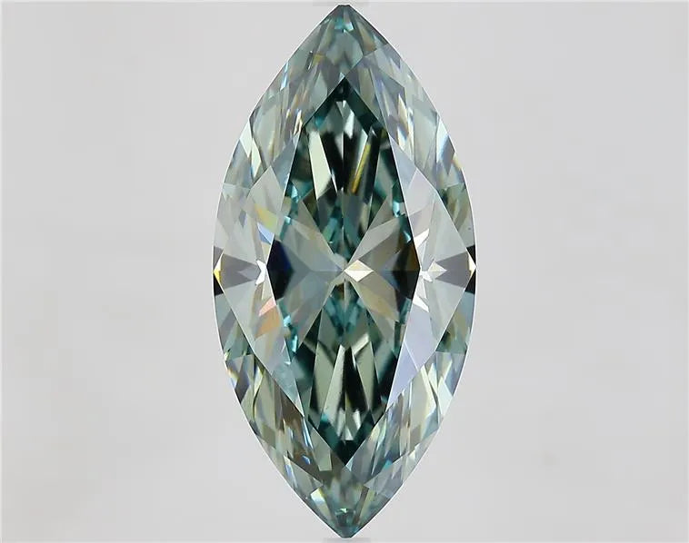 7.21ct Marquise Lab Grown Diamond (Colour Fancy Vivid Green, Clarity VS1, IGI Certified)