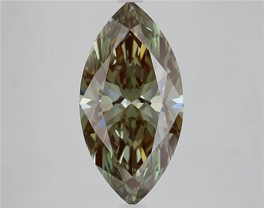 3.84ct Marquise Lab Grown Diamond (Colour Fancy Intense Green, Clarity VVS2, IGI Certified)