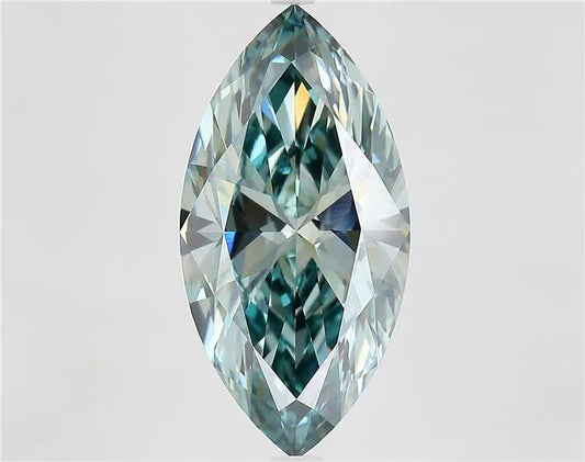 6.01ct Marquise Lab Grown Diamond (Colour Fancy Vivid Green, Clarity VS1, IGI Certified)