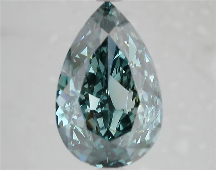 5.02ct Pear Lab Grown Diamond (Colour Fancy Vivid Green, Clarity VS1, IGI Certified)