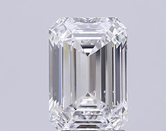3.00ct Emerald Lab Grown Diamond (Colour D, Clarity VS2, IGI Certified)