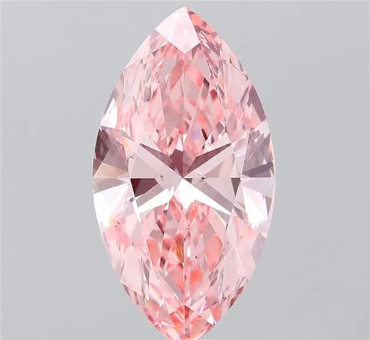3.00ct Marquise Lab Grown Diamond (Colour Fancy Vivid Pink, Clarity VVS2, IGI Certified)
