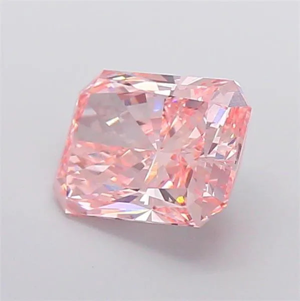 3.03ct Radiant Lab Grown Diamond (Colour Fancy Vivid Pink, Clarity VVS2, IGI Certified)