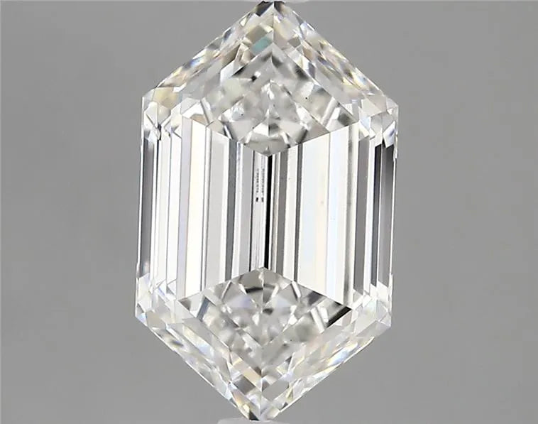 3.04ct Hexagonal Lab Grown Diamond (Colour E, Clarity VS1, IGI Certified)