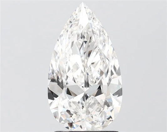 3.04ct Pear Lab Grown Diamond (Colour G, Clarity VS2, IGI Certified)