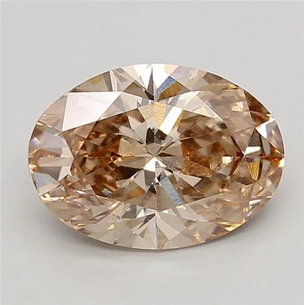 3.05ct Oval Lab Grown Diamond (Colour Fancy Brown, Clarity VS1, IGI Certified)