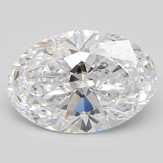 3.06ct Oval Lab Grown Diamond (Colour D, Clarity IF, GIA Certified)