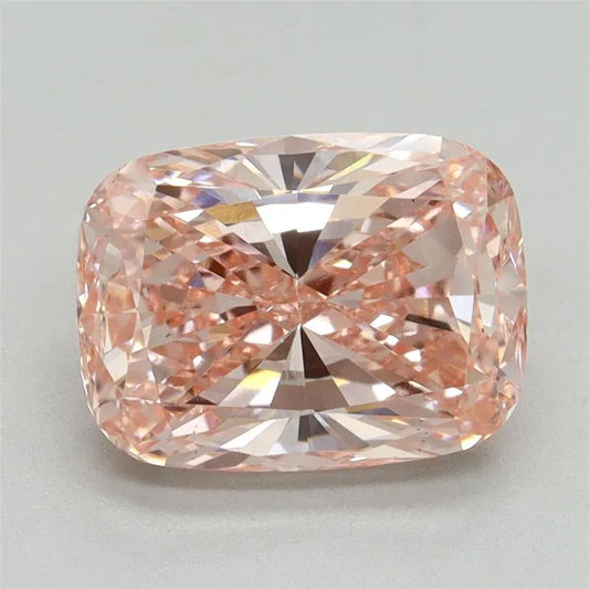 3.09ct Cushion brilliant Lab Grown Diamond (Colour Fancy Vivid Pink, Clarity VS1, IGI Certified)