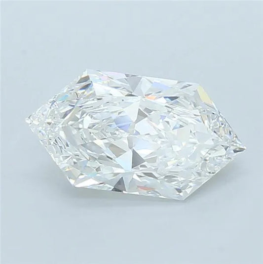 3.09ct Hexagonal Lab Grown Diamond (Colour E, Clarity VVS2, IGI Certified)