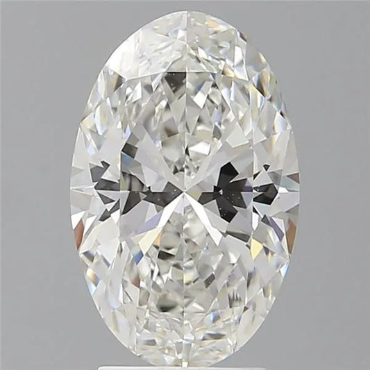 3.10ct Oval Lab Grown Diamond (Colour G, Clarity VVS2, IGI Certified)