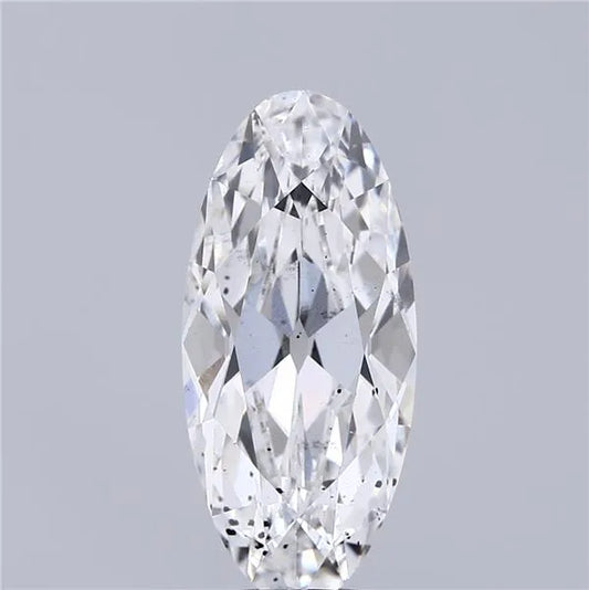 3.11ct Oval Lab Grown Diamond (Colour E, Clarity SI1, IGI Certified)