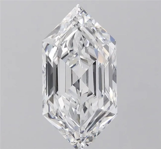3.54ct Hexagonal Lab Grown Diamond (Colour E, Clarity VVS2, IGI Certified)