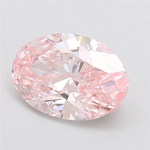4.00ct Oval Lab Grown Diamond (Colour Fancy Intense Pink, Clarity VS1, IGI Certified)