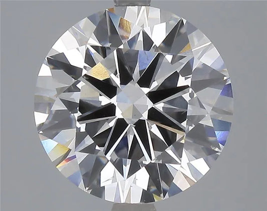 4.00ct Round Lab Grown Diamond (Colour Fancy Vivid Blue, Clarity SI2, Cut EX, IGI Certified)