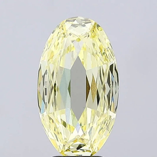 4.10ct Oval Lab Grown Diamond (Colour Fancy Yellow, Clarity VS1, IGI Certified)