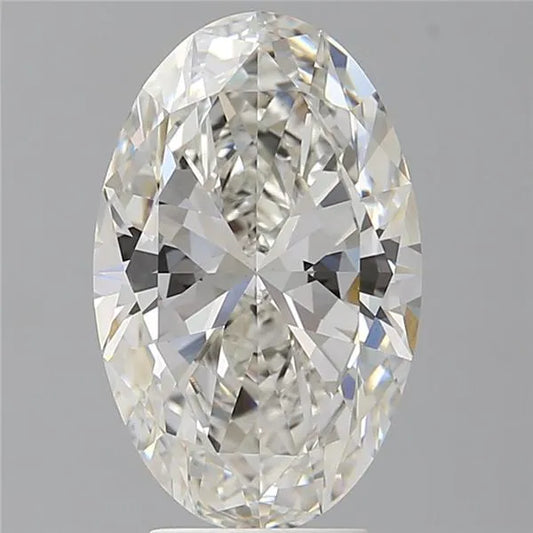 4.10ct Oval Lab Grown Diamond (Colour G, Clarity VVS2, IGI Certified)