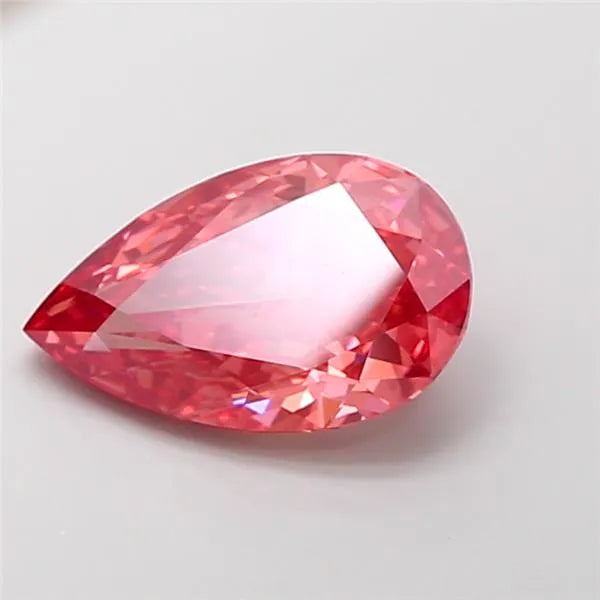 4.39ct Pear Lab Grown Diamond (Colour Fancy Vivid Pink, Clarity VS1, IGI Certified)