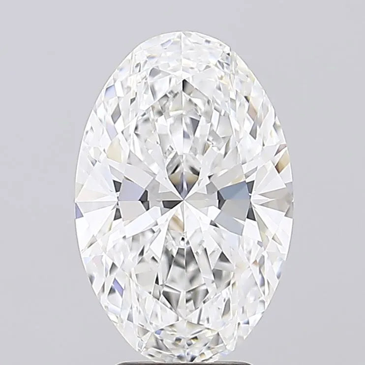 4.50ct Oval Lab Grown Diamond (Colour E, Clarity IF, IGI Certified)