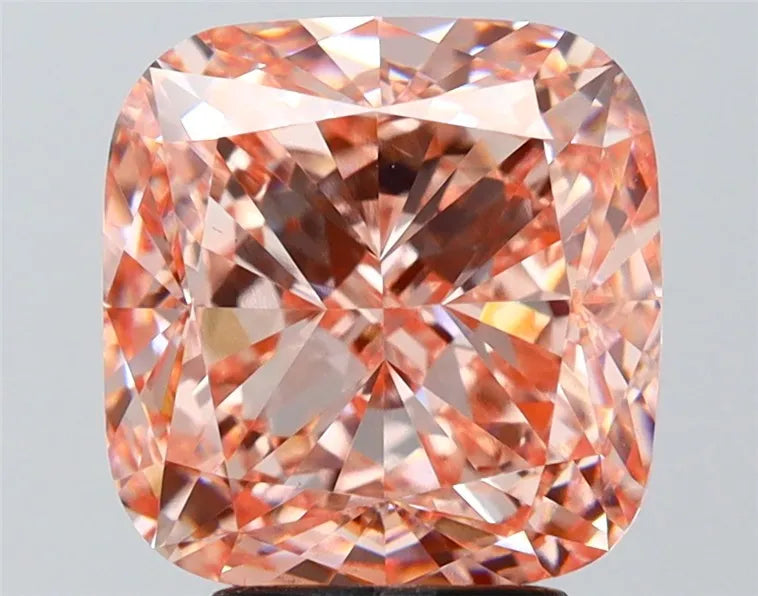 5.00ct Cushion modified Lab Grown Diamond (Colour Fancy Vivid Pink, Clarity VS1, IGI Certified)
