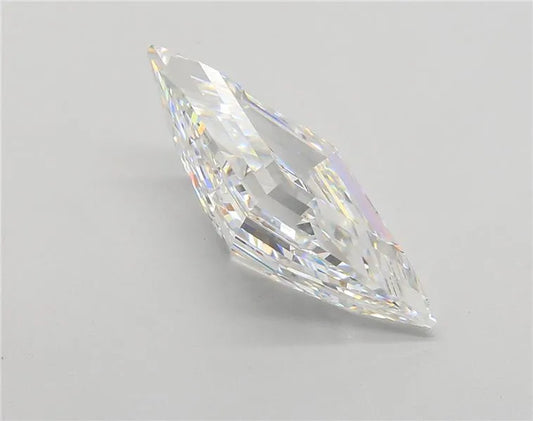 5.05ct Lozenge Lab Grown Diamond (Colour E, Clarity VVS2, IGI Certified)