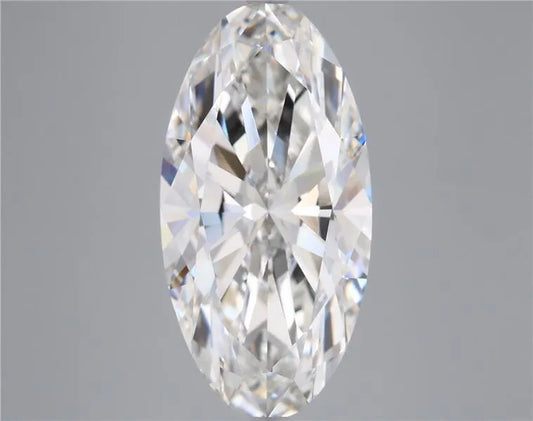 5.51ct Oval Lab Grown Diamond (Colour G, Clarity VVS2, IGI Certified)