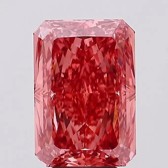 6.08ct Radiant Lab Grown Diamond (Colour Fancy Vivid Pink, Clarity VS1, IGI Certified)