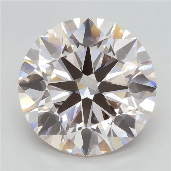 7.52ct Round Lab Grown Diamond (Colour Light Pink, Clarity VS2, Cut ID, IGI Certified)