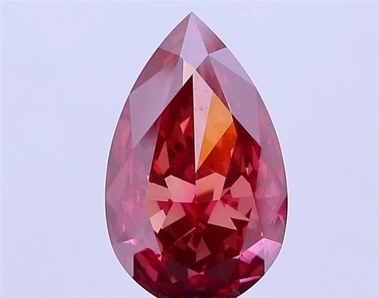 9.02ct Pear Lab Grown Diamond (Colour Fancy Deep Pink, Clarity VS1, IGI Certified)
