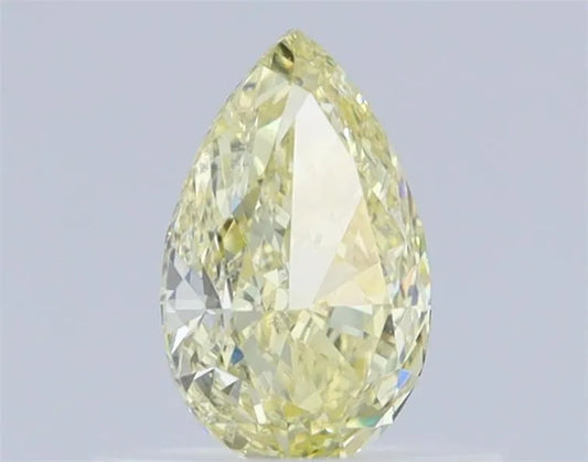 0.50ct Pear Natural Diamond (Colour Light Yellow, Clarity SI1, GIA Certified)