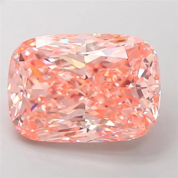 8.03ct Cushion modified Lab Grown Diamond (Colour Fancy Intense Orangey Pink, Clarity VS1, IGI Certified)