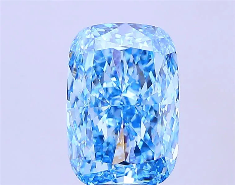 8.13ct Cushion modified Lab Grown Diamond (Colour Fancy Vivid Blue, Clarity VVS2, IGI Certified)