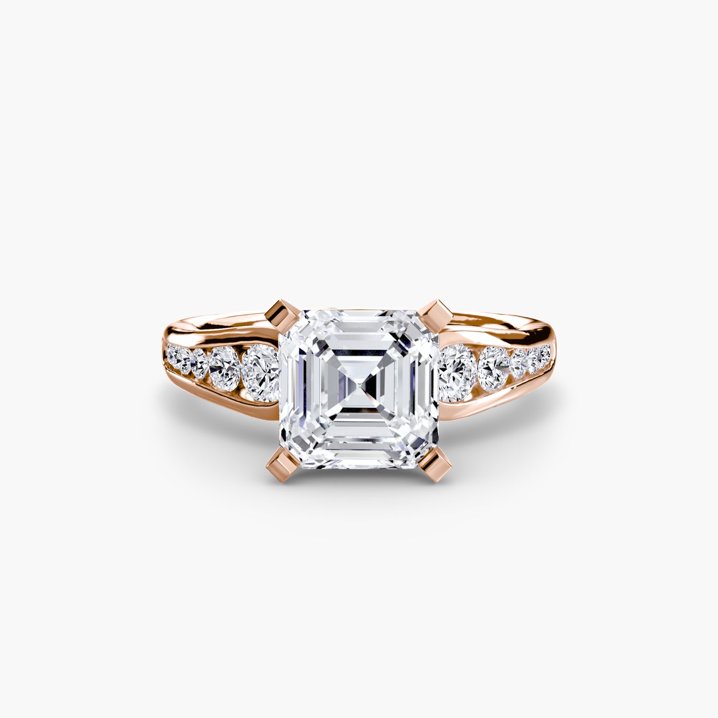Solitaire with Pavé Lumière