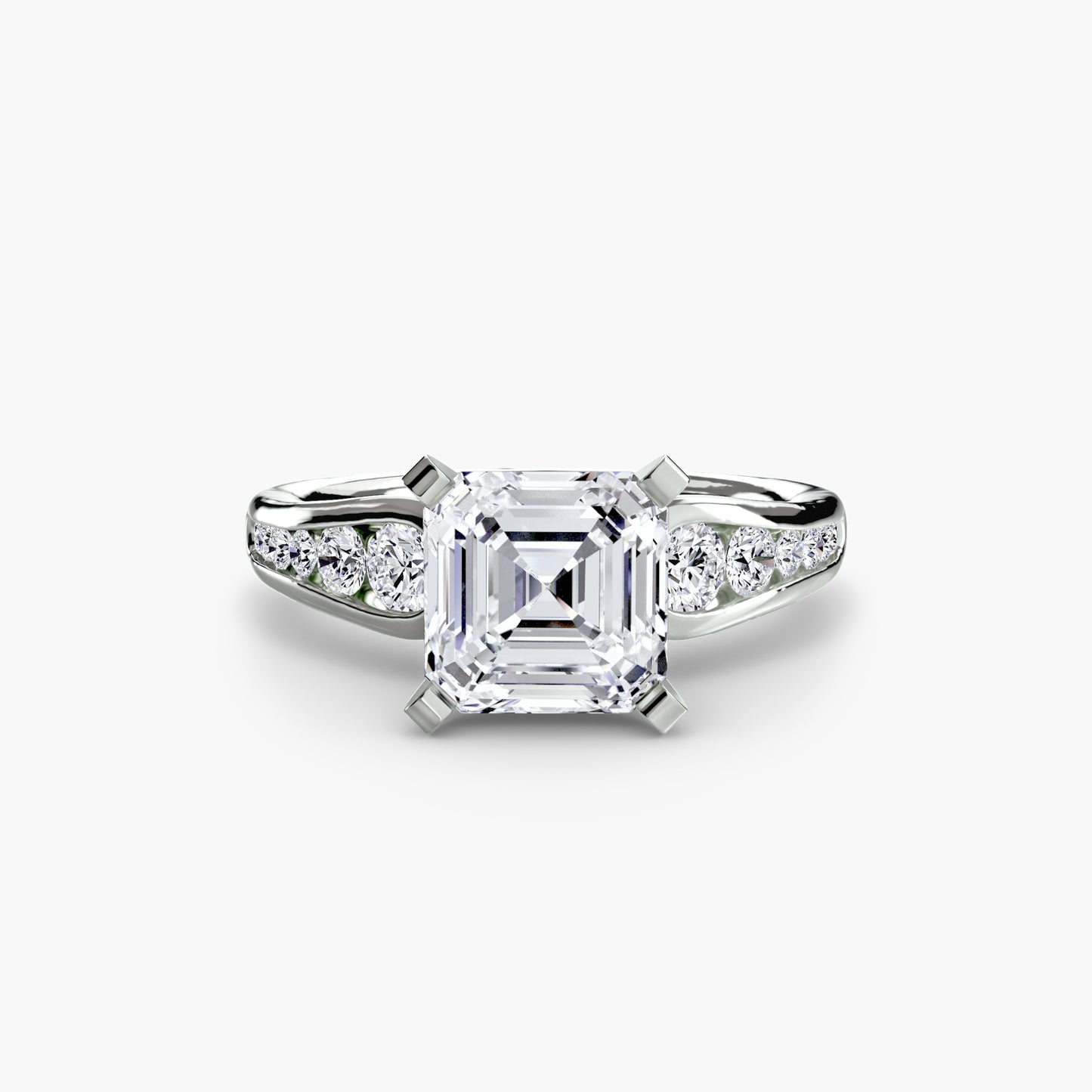 Solitaire with Pavé Lumière