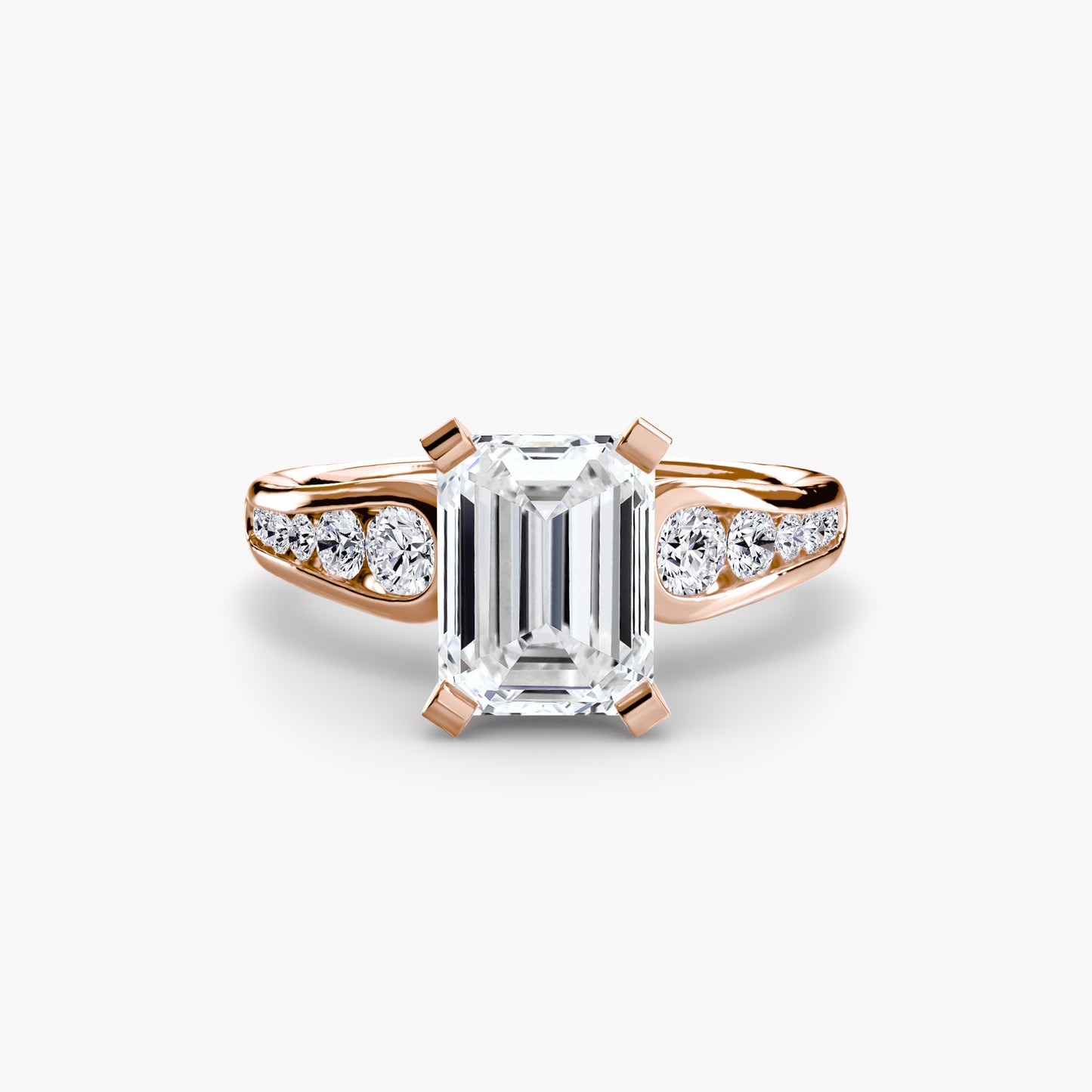 Solitaire with Pavé Lumière