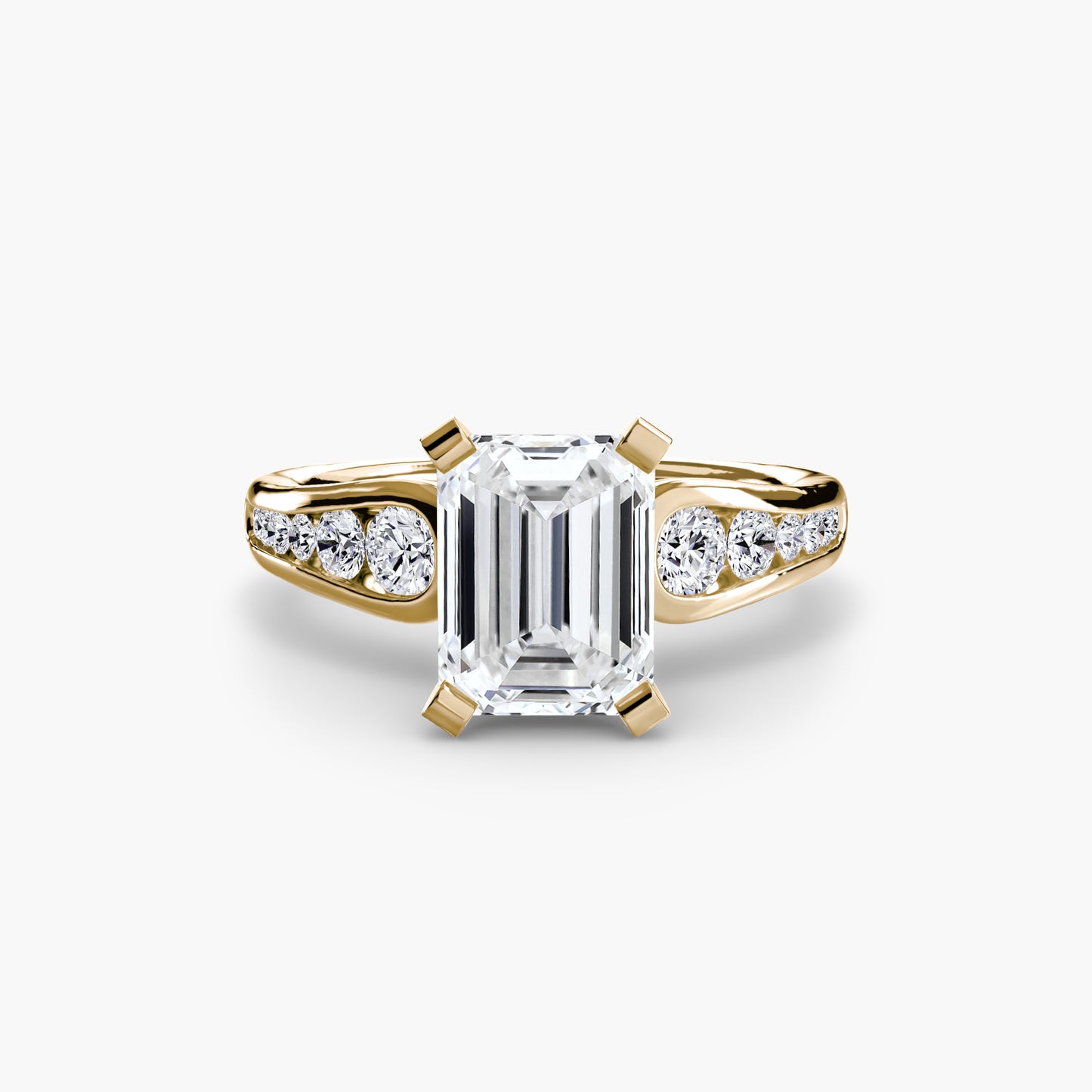 Solitaire with Pavé Lumière